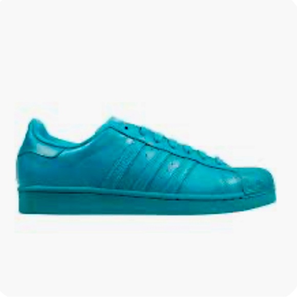 adidas Shoes - Adidas x Pharrell Williams Supercolor Pack Teal Superstar Shoes 6.5